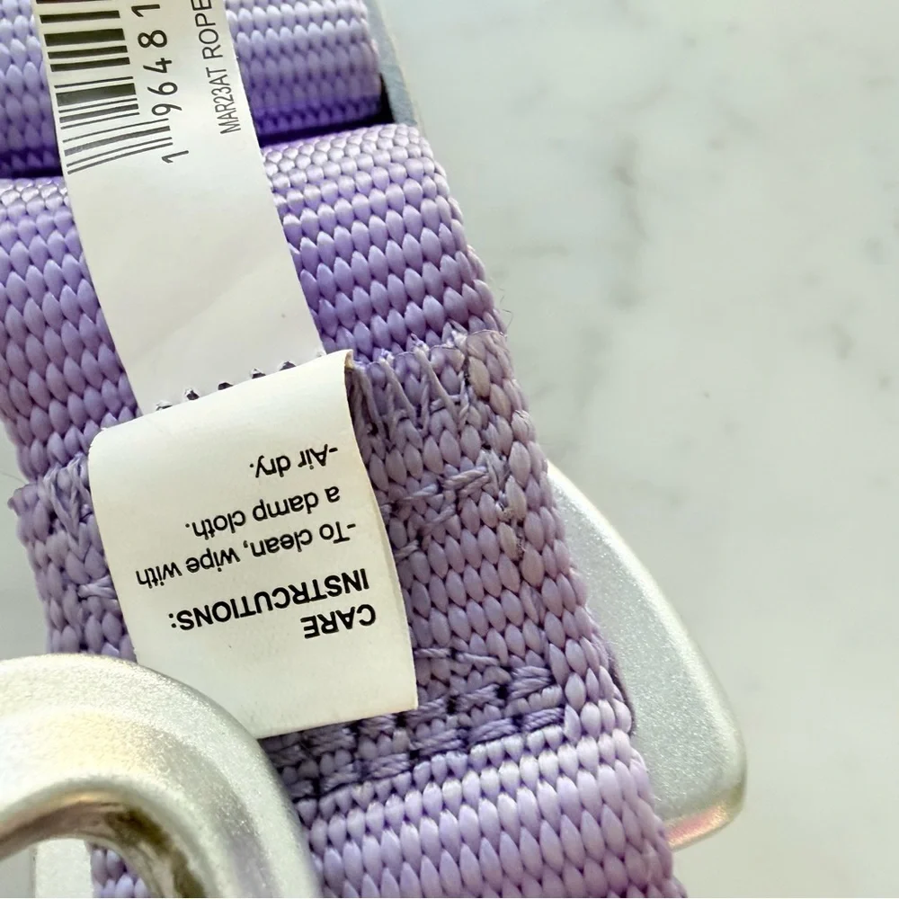 Arcadia Trail rope dog harness and leash in pink and purple